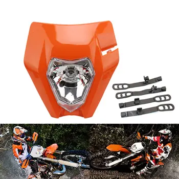 Motocyklová maska s LED světlometem pro KTM EXC EXCF SX XC 125 150 250 350 450, motokros, dirt pit, příslušenství, enduro 8 nejlepší prodej Maska světlometů KTM Duke 200 - №1