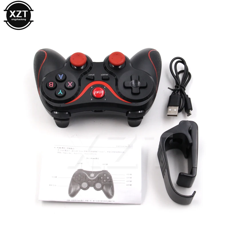 Wireless Gamepad For Android Phone/PC/PS3/TV Box Joystick Joypad Game Controller Gaming Joystick For Xiaomi SmartPhone Holder