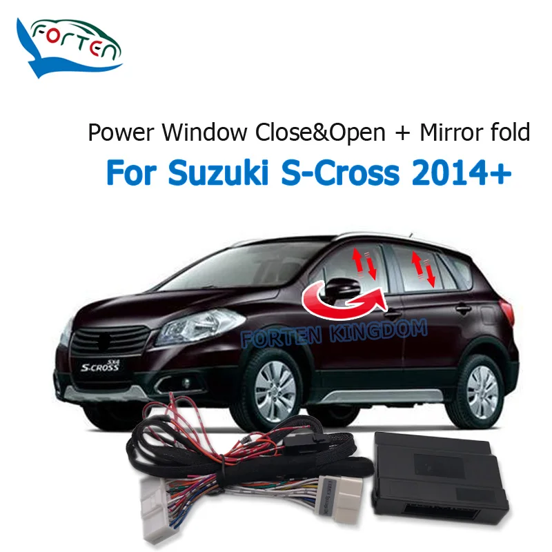 

Forten Kingdom Car Remote Mirror Fold Unfold Auto Window Close Open Closer Kit Module For Suzuki S-Cross SX4 2014-2023