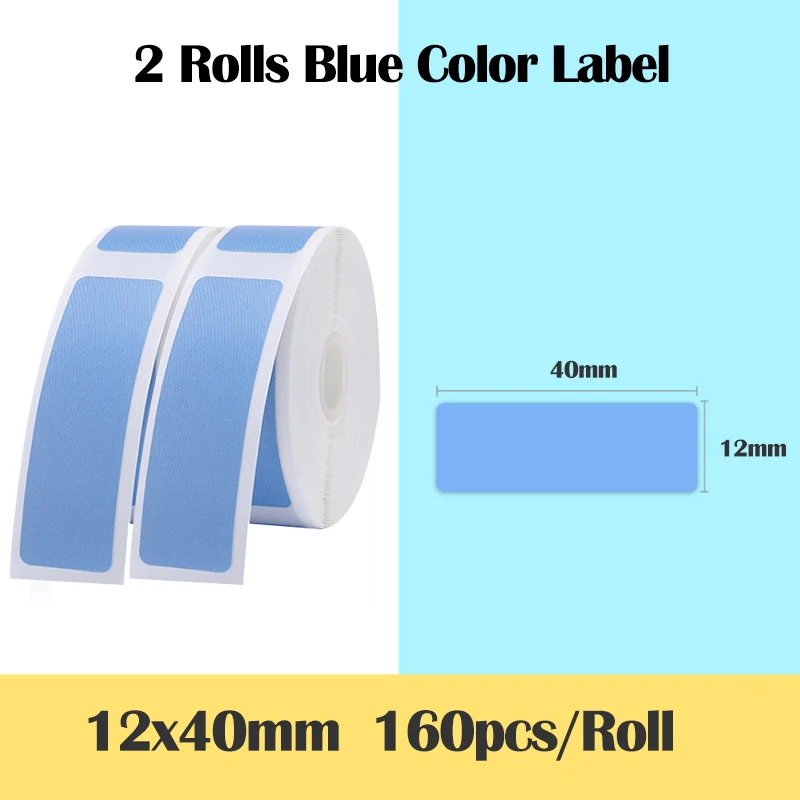 Niimbot D11 Printing Label Articles Waterproof Anti-Oil Tear-Resistant Price Label Pure Color Scratch-Resistant Label Paper