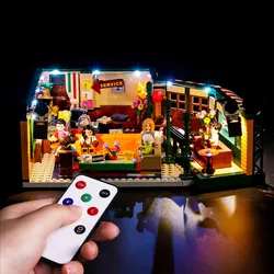 Vonado Creative Compatible LEGO 21319 Classic American Drama Friends Big Bang Theory Cafe LED Lighting Group Bricks Toys Gifts