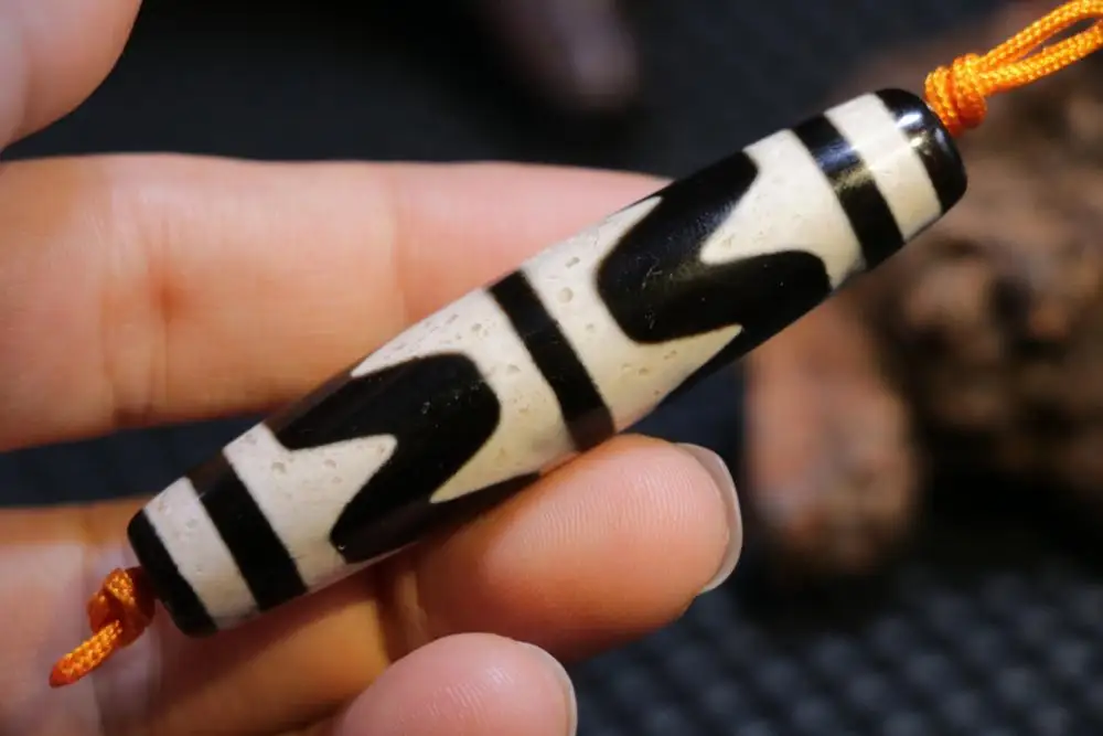 

Волшебная сила Тибетский Старый Агат острый тигровый зуб бусины дзи кулон 3а амулет 68MMs Lkbrother соусы высшее качество Guranttee