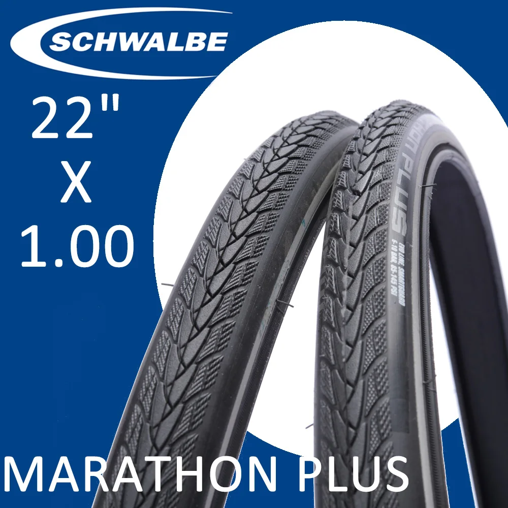 SCHWALBE MARATHON PLUS WIRE Wheelchair tires 22 INCH 22x1.0