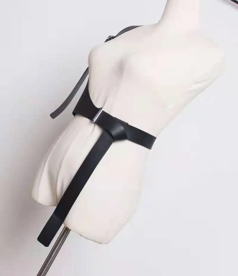 Women Peplum Belt Female Skirt Leather Waist Belts Fashion Ladies Black Bow Wide Harness Dresses Designer Waistband Harness Body