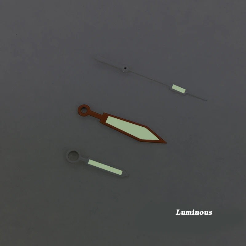 Three Watch Hands Spare Parts Orange Color Fit For EAT2824/2836/2846/2834 Movement Watch Luminous Accessories image 3