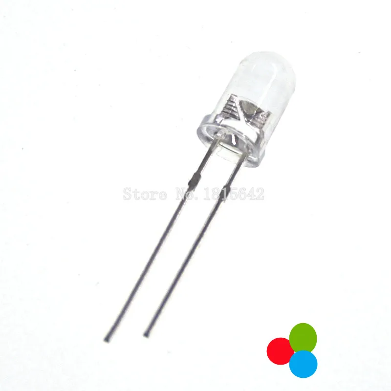 100PCS 3mm 5mm Fast/Slow RGB Flash Red Green Blue Rainbow Multi Color Light Emitting Diode F3 F5 Round LED Diodes Full Color New