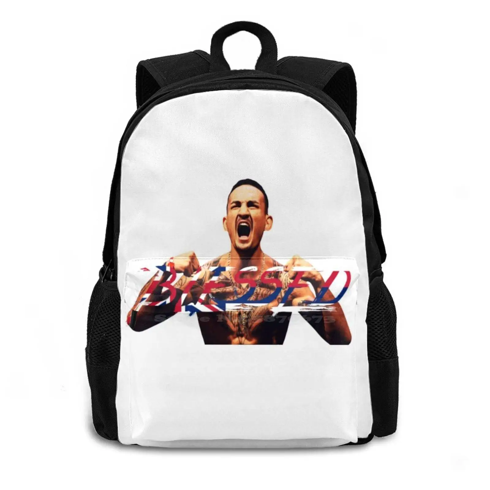 Max Holloway Blessed Backpack For Student School Laptop Travel Bag Max Holloway Holloway Blessed Hawaii Mcgregor Boxing