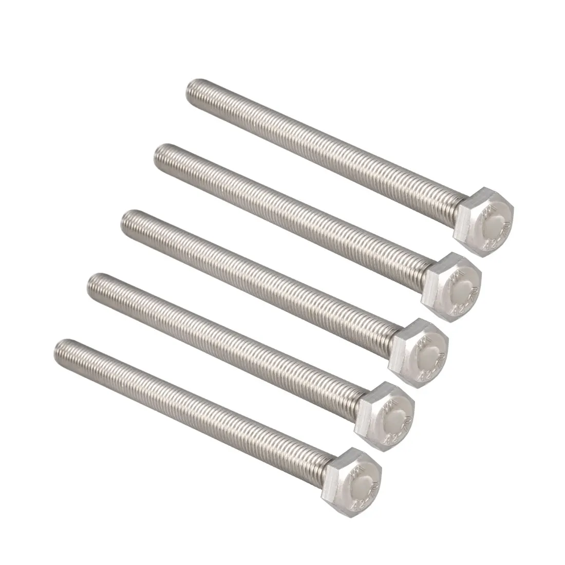 

uxcell 5Pcs M8 x 110mm 1.25mm Thread Pitch Stainless Steel Hex Head Bolts