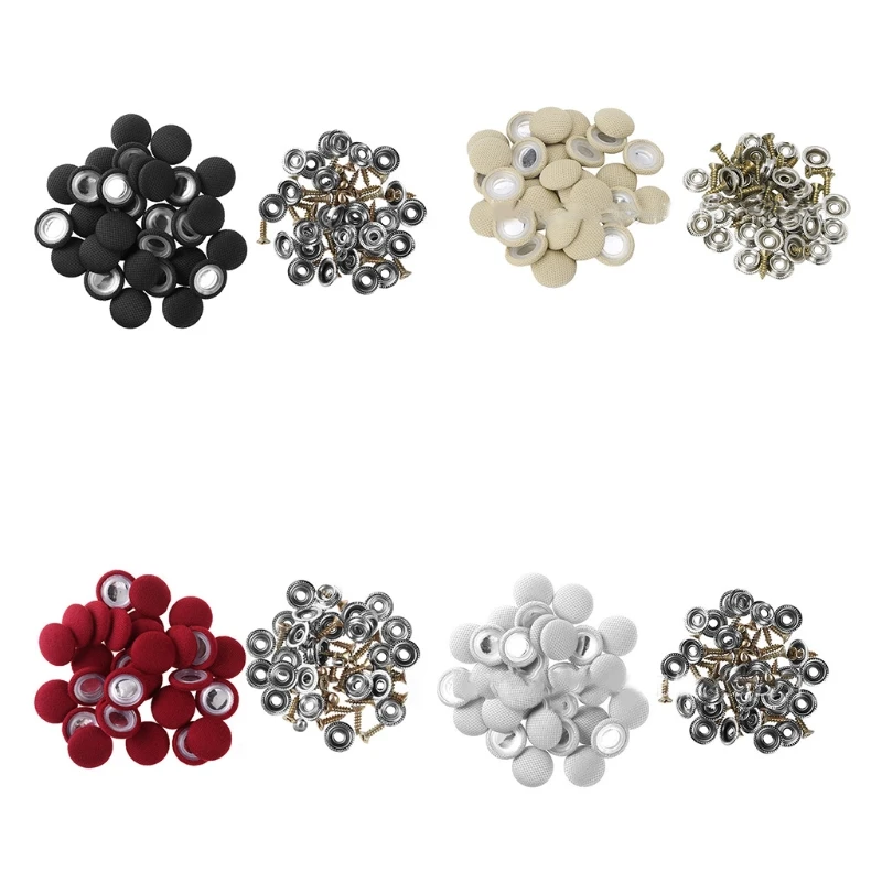 

30Pcs/Set Car Roof Kit Snap Rivets Retainer Repair Button Universal Auto Roof Snap Pins for Interior Ceiling Fixing Buckle Screw