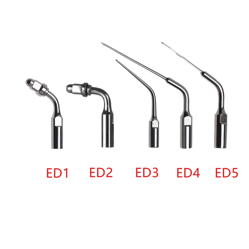 5Pcs Dentist Scaling Tips Ultrasonic Scaler Endo Perio Fit DTE SATELEC ED1-ED5 Free Shipping