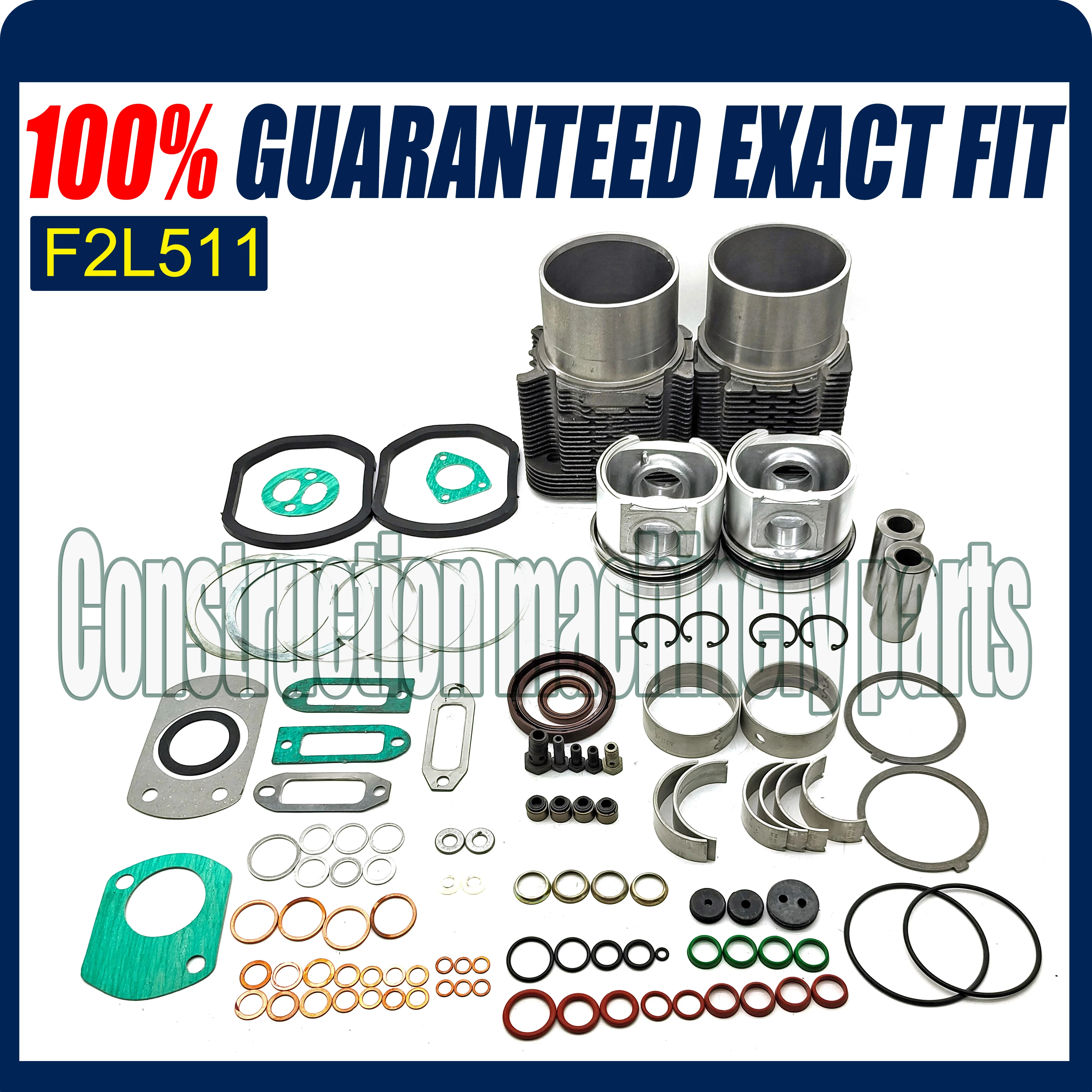 

F2L511 For Deutz Engine Rebuild Kit Liner Piston Ring Bearing Gasket Set