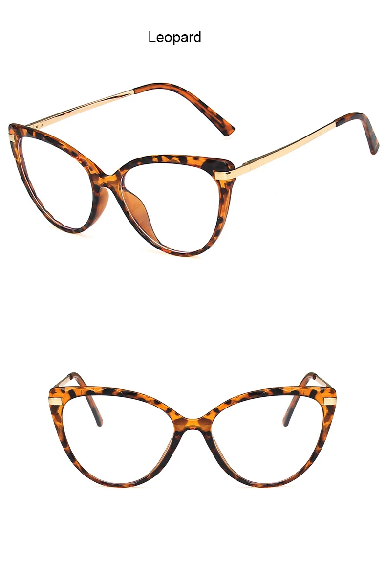 Mode Cat Eye Frauen Lesebrille Anti Blau Licht TR90 Frühling Scharnier Presbyopie Brillen Klare Linse Brillen – Detail 13