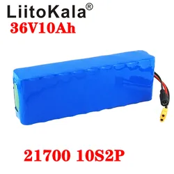 LiitoKala 36V battery 10ah 21700 5000mah 10S2P battery pack 500W high power battery  Ebike electric bicycle BMS XT60