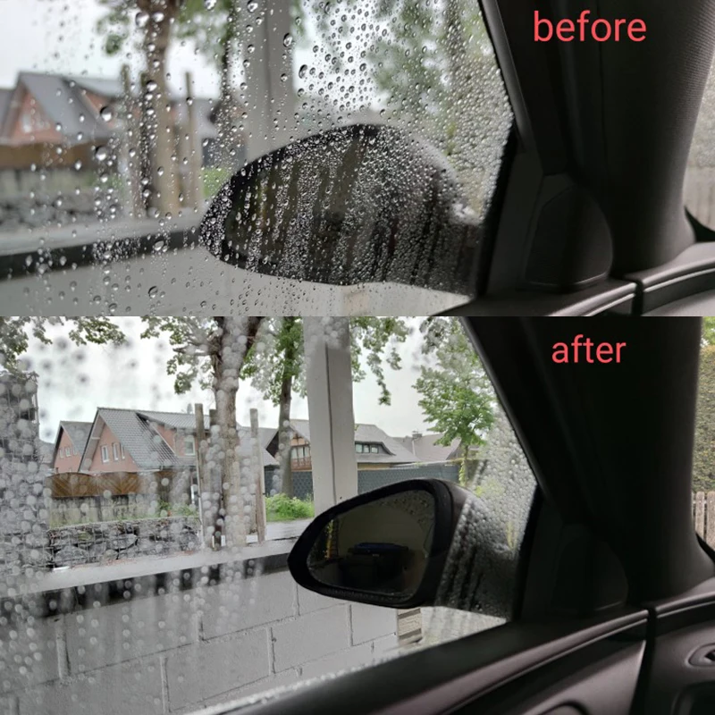 2/4pcs Car Rainproof Rearview Mirror Film Tool Waterproof Anti-Fog Anti-rain Auto Side Window Protector Film Sticker Accessories