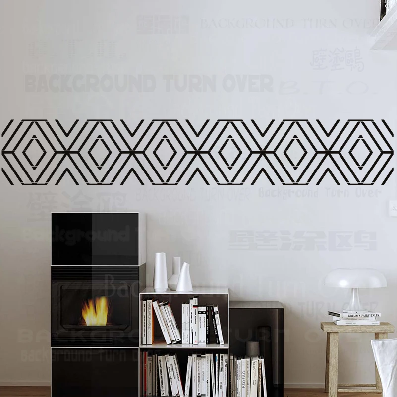 

40cm 60cm Stencils For Walls Big Large Template Reusable Tile Flooring Decor Niche Wall Paint Geometric Luxury Diamond S938