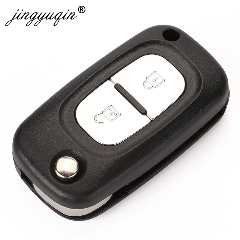 jingyuqin 2/3BTN Modified Flip 433Mhz ID46-7946 /7947 Car Remote Key For Renault Vivaro Movano Traffic Master Kangoo Clio Dacia