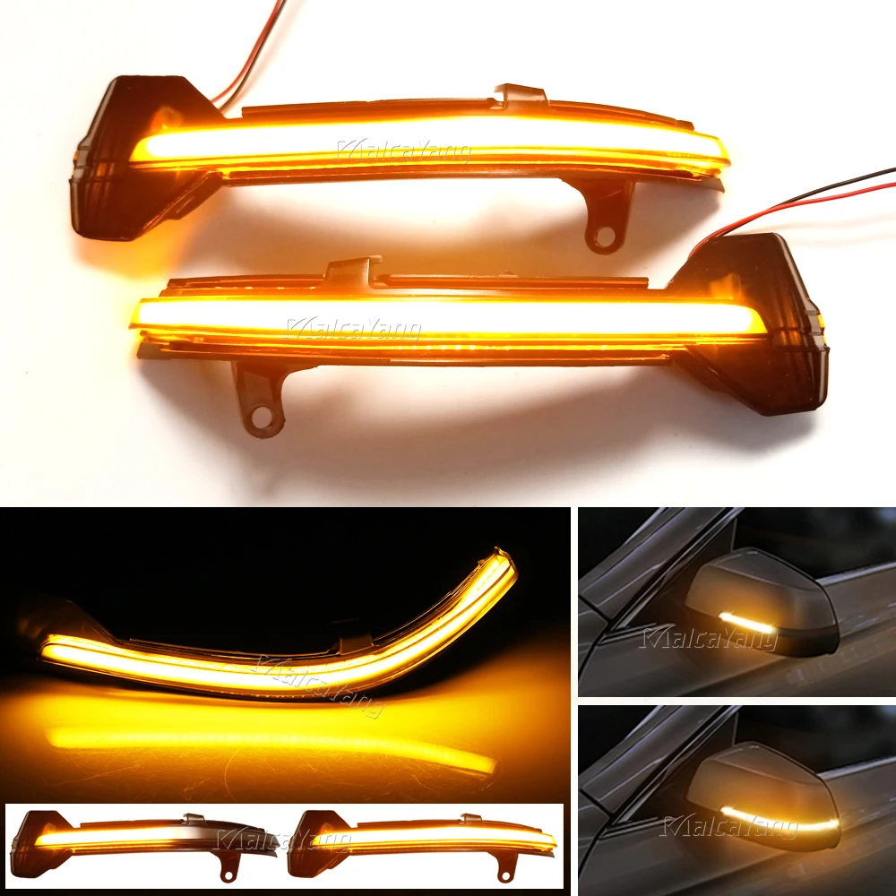1 Paar dynamische LED-Blinker für BMW 5er, 6er, 7er (F10, F11, F07, F06, F12, F13, F01) – Rückspiegelblinker