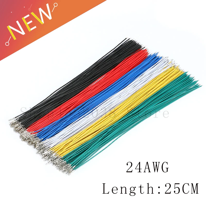 50PCS/20pcs 2.54mm Dupont Cable Single Head Spring Electronic Wire Female Dupont Jumper Wire 25cm 1P for PCB Electric Connect