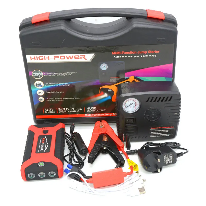 Car Jump Starter Powerbank Portable Power Bank for Mobile Phone Tablet Auto Jumper Engine Battery Car Emergency Charger 20000mAh