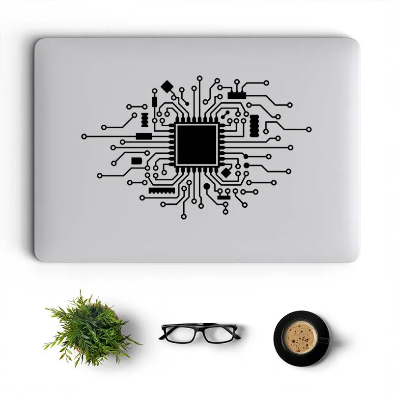 CPU Circuit Board Creative Laptop Sticker for Macbook Pro 16