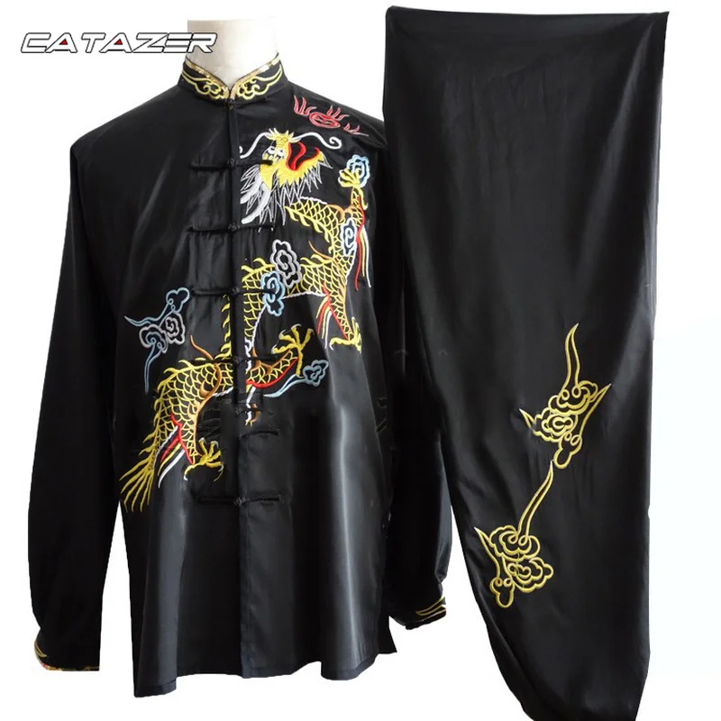 Chinese Wushu Competition Suit Kung Fu Robe Martial Arts Tai Chi Uniforms Wing Chun Jacket Pants Need Your Measurements