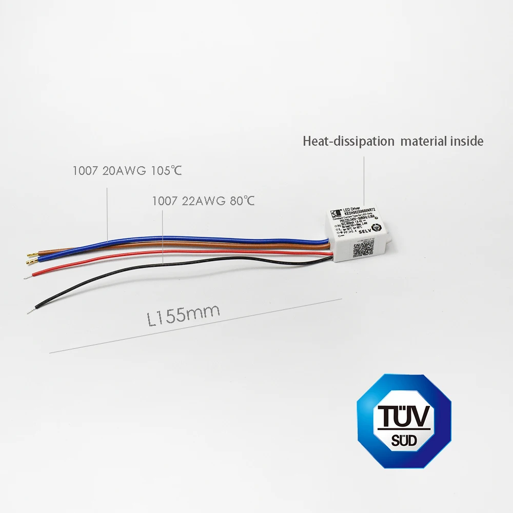 230V Mini Driver 1x3W Power Supply 500mA 600mA 700mA 300mA 3V for Single 5050 3030 LEDs Built-in Small Lamp CE TUV SAA