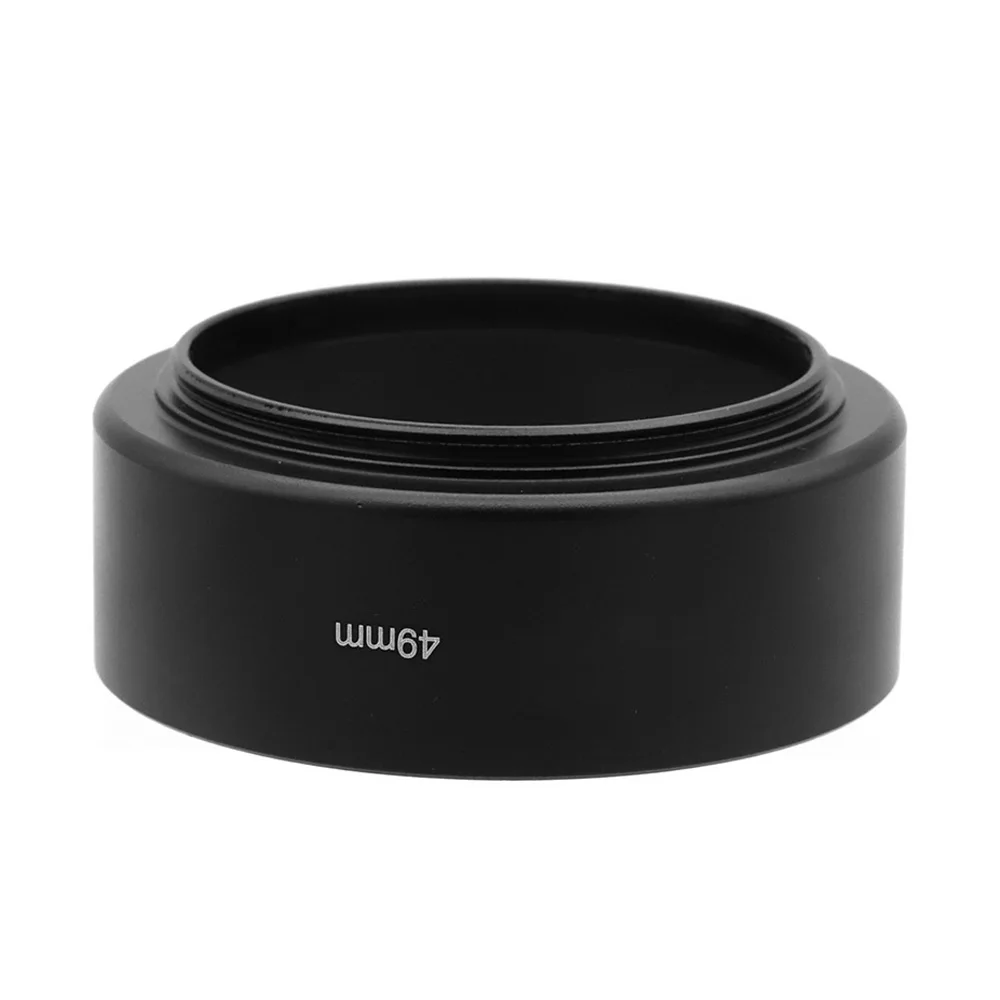 Universal Standard Camera Metal Lens Hood for lenses with 46 49 52 55 58 mm filter thread