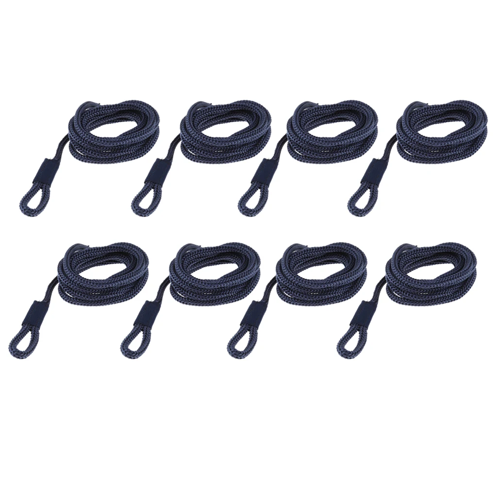 

8pcs Boat Fender Line 5 FT Double Braided Marine Fender Line Marine Mooring Line For G0 01 Yacht Marine Boat Accessories