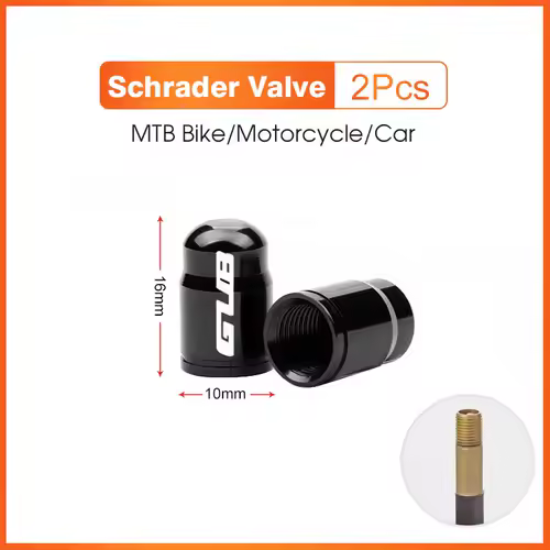 2pcs GUB Aluminum CNC Bicycle Tire Valve Cap MTB Road Bike Tube Tyre Gas Nozzle Cover for AV FV Schrader Presta Valve Dustproof - Image 14
