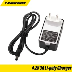 4.2V 3A 18650 Lithium Battery Portable Wall Charger 4.2V 3.7V 3.6V 18650 Lithium Battery Charger DC 5.5*2.1mm Connector