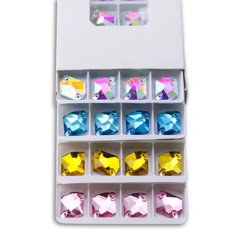 All Size All Color AB Sew on Rhinestone Glass Crystal Cosmic Sew on Stone Flatback Botton For Weding Dress Decoration