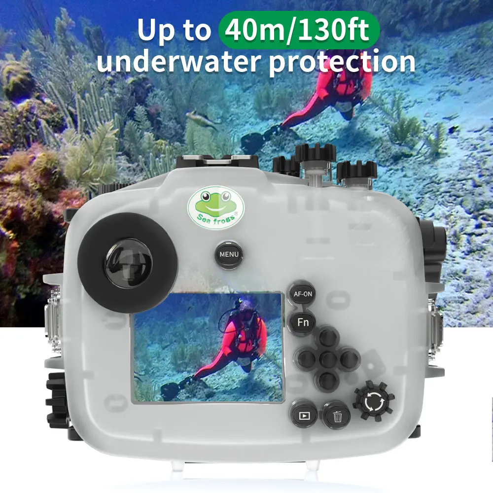 Seafrogs Diving Case Waterproof Camera Housing For Sony A7C 90mm 28-70mm 16-50mm 10-18mm 28-60mm