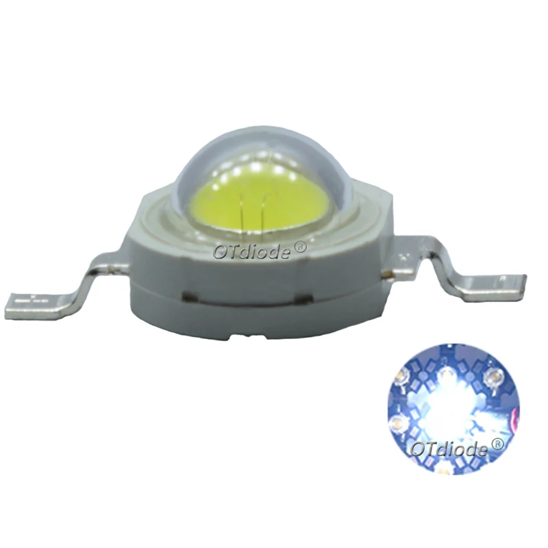 10 sztuk 1W 3W 5W wysoka dioda LED dużej mocy lampa układowa żarówki SMD COB diody ciepły zimny biały czerwony zielony niebieski żółty 440 660nm