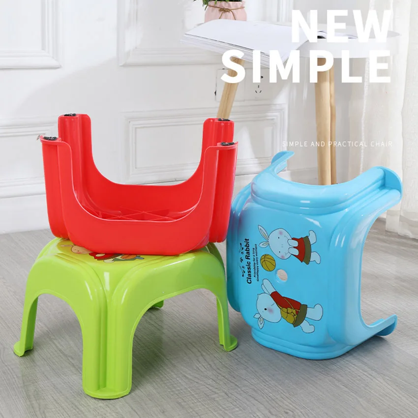 Sgabello in plastica per bagno domestico sgabello per cambio scarpe antiscivolo addensato panca per gradini sgabelli da comodino stabili, sedia da pesca