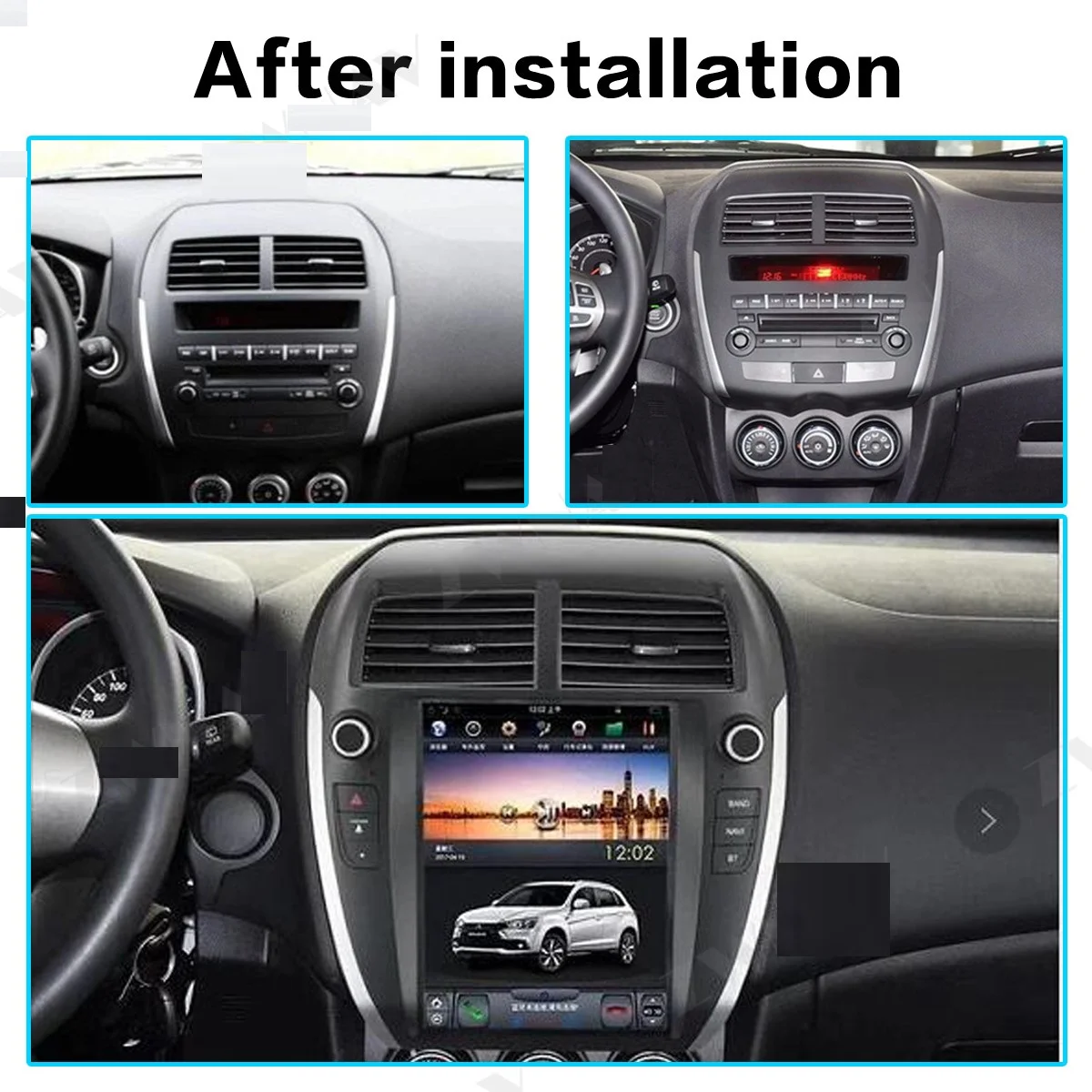 

10.4''Tesla Android 9.0 Voice Control Built-in CARPLAY Car Radio For MITSUBISHI ASX RVR Outlander Sport 2010-2014 GPS Navigation