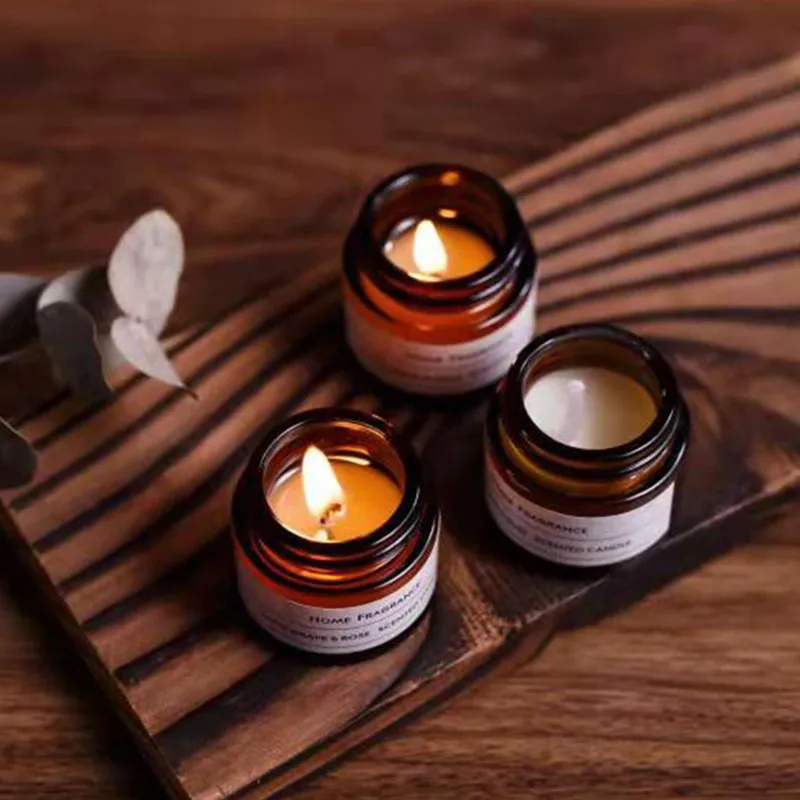 Natural Plant 5g/10g Aromatherapy Candle Glass Holders Birthday Candle Scented Candle Making Home hotel Wedding Decoration