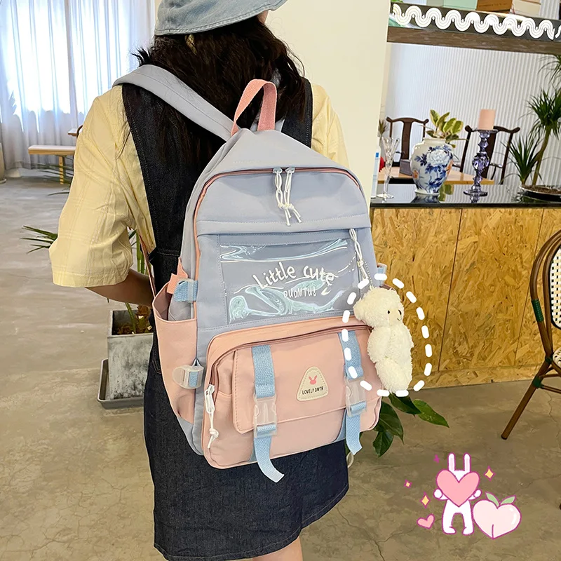 

Schoolbags, cartoon schoolbags, girls' backpacks, college schoolbags, waterproof large-capacity backpacks.