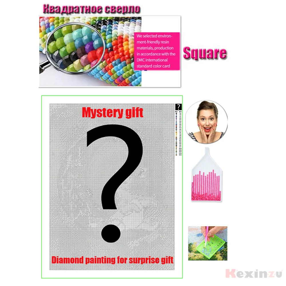 Mystery Diamond Painting Photo Custom 5D DIY Mysterious Picture Rhinestone Diamond Embroidery Mosaic Cross Stitch Surprised Gift