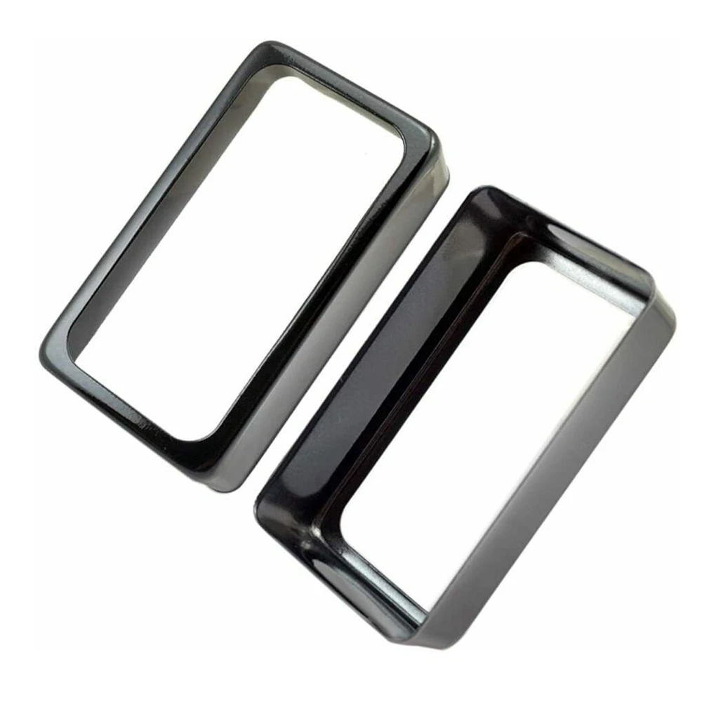 2Pcs Guitar Humbucker Pickup Cover Metal Open Style Frame Mounting Ring for LP Electric Guitar