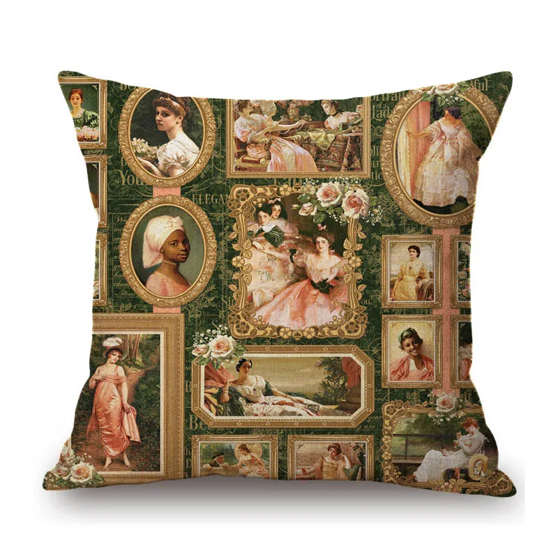 Элегантный портрет леди, Великобритании, королевский стиль, классический чехол для книг, Джейн Остин, цитаты, наволочка принцессы для девочек, льняной чехол для подушки