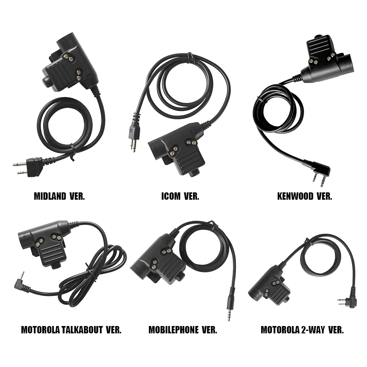 Jacht-auriculares tácticos para exteriores, walkie-talkie, adaptador de Radio militar, TAC-SKY, U94, Ptt