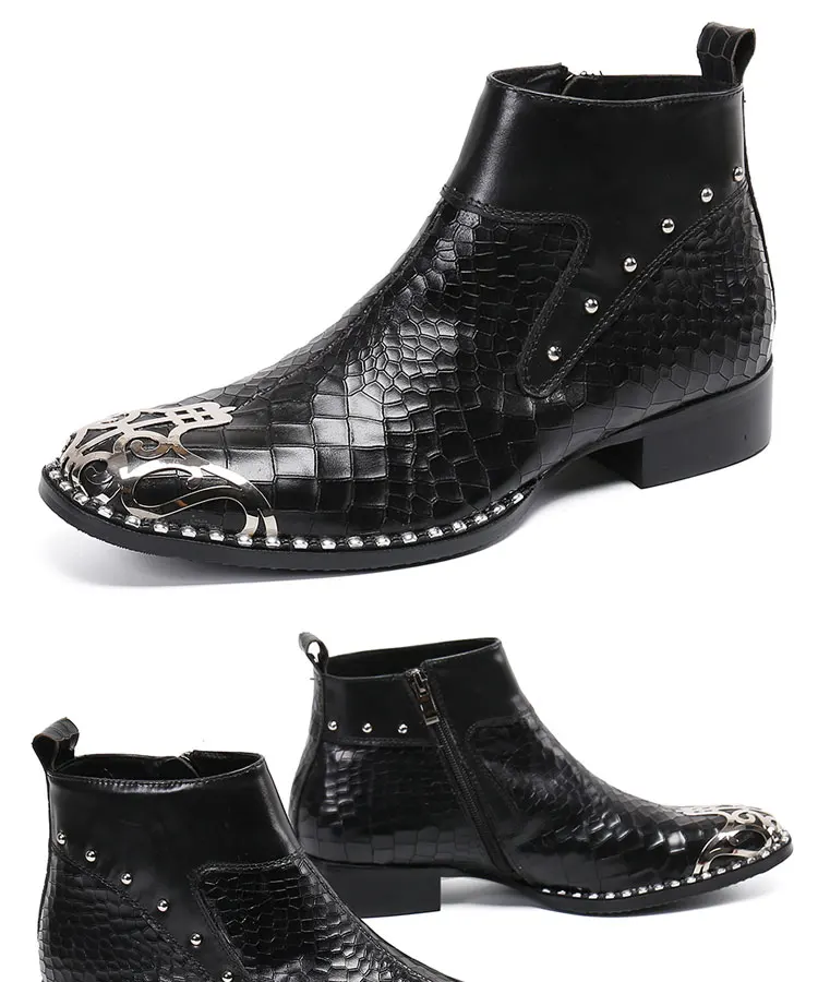 Sommer Mann spitz Frenulum Schuhe Kleid Stiefel Modell Show Schuhe Bankett Party personal isierte Rindsleder heiraten Herren schuhe – Detail 11