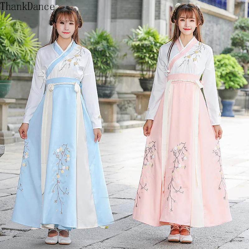 

Hanfu Mulheres Women Plum Hanfu Costume Dress Fairy Skirt Fresh and Elegant Huaqing Pavilion Hanfu Clothing Chinese Style