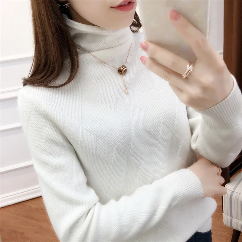 2020 autumn and winter new women's sweaters women's high-neck pullover sweaters fashion women's tops explosive sweaters