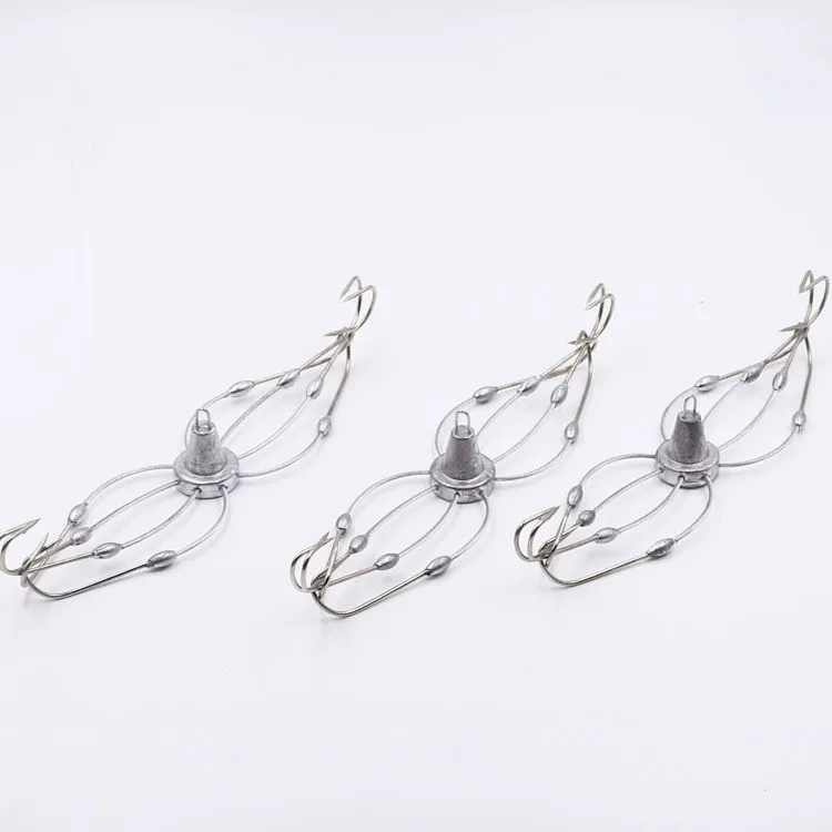 Fishing Crab Hook 6/8/10 Hooks Crabs Trap Fishhook with Lead Explosion Fishing Hooks