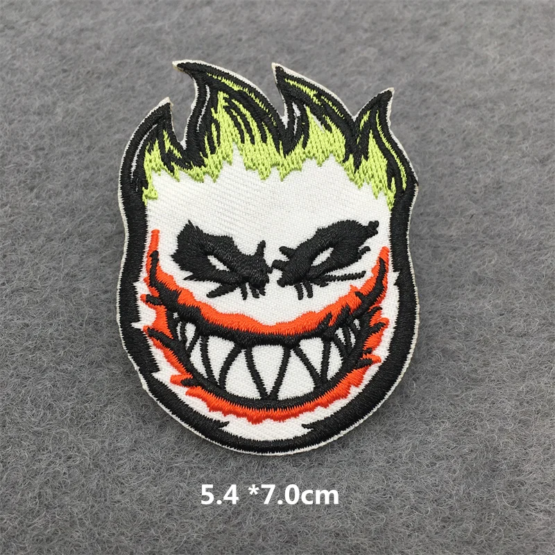 Parche bordado punk rayas – Aplicable chaleco táctico o mochila - imagen 3