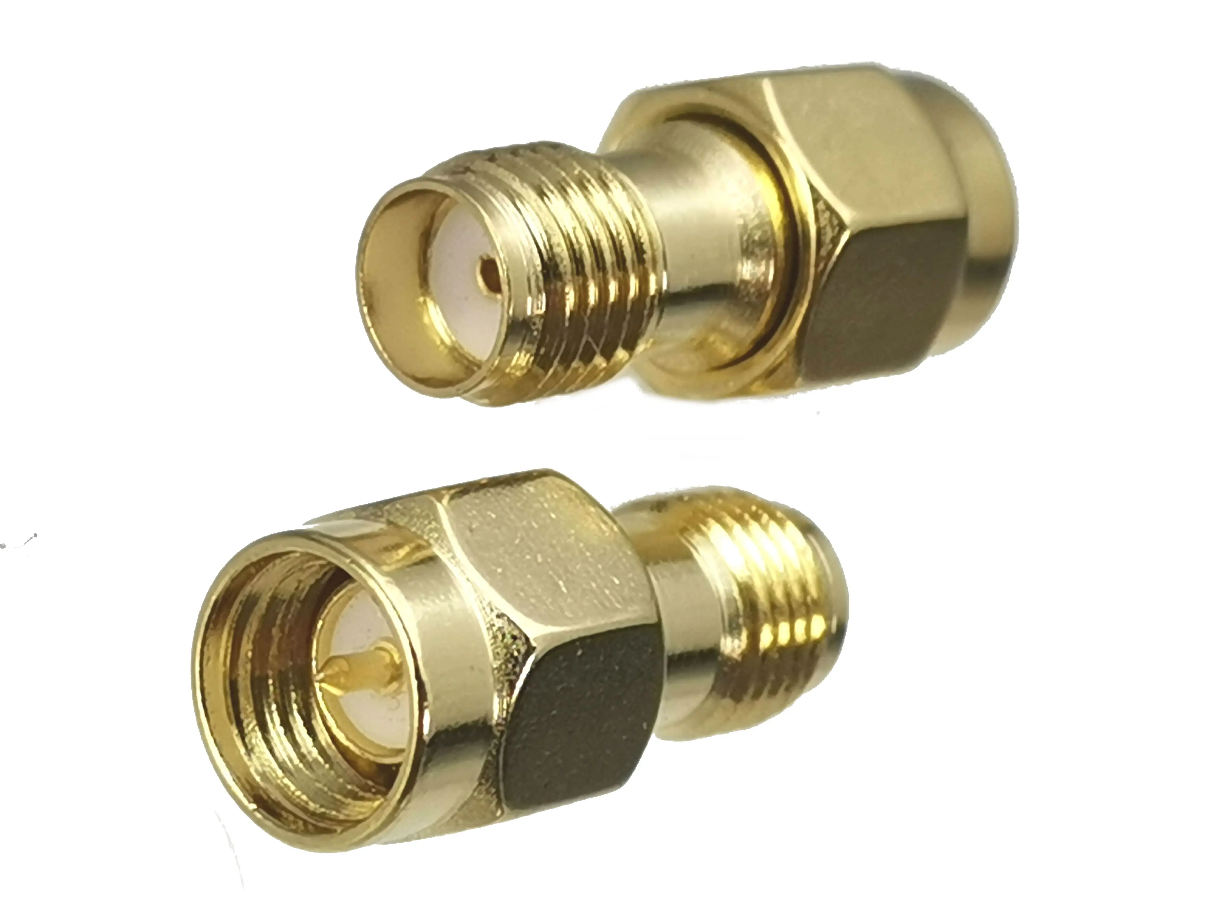 

1pcs Connector Adapter SMA Male Plug to SMA Female Jack RF Coaxial Converter Straight New Brass