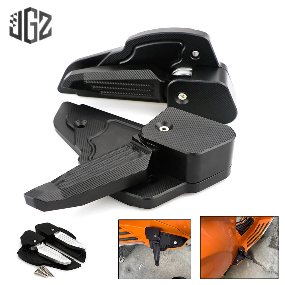 

for Vespa Primavera Sprint 150 2013 - 2018 2019 2020 Rear Passenger Footpad Motorcycle Catapult Foot Steps Foldable Pedals Rests