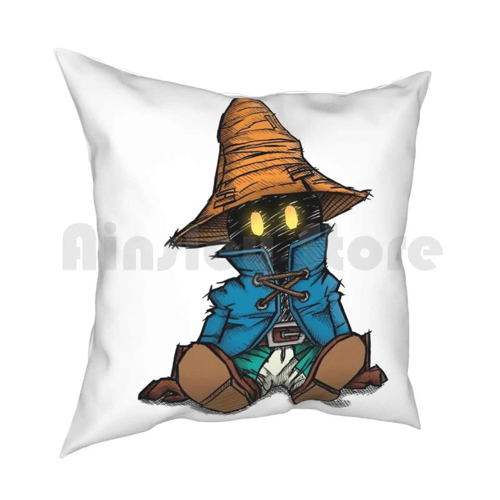 Vivi-Colored Pillow Case Printed Home Soft DIY Pillow cover Vivi Final Fantasy Video Game Jeux Video Ff9 Final Fantasy 9