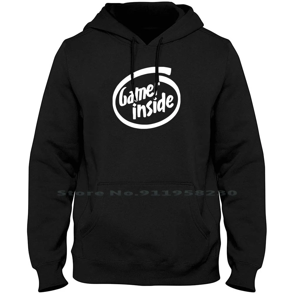 Gamer Inside Men Hoodie Sweater 6XL Big Size Cotton Religion Cartoon Saying Inside Music Movie Gamer Ying Tage Side Joke Geek